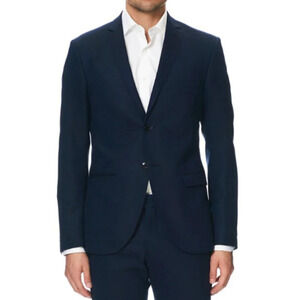 Tiger Of Sweden Mens Size 52 Navy Wool Jil 9 Button Blazer